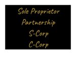 Sole Proprietor, Partnership, S-Corp, or C-Corp: Which Is Best for Taxes?